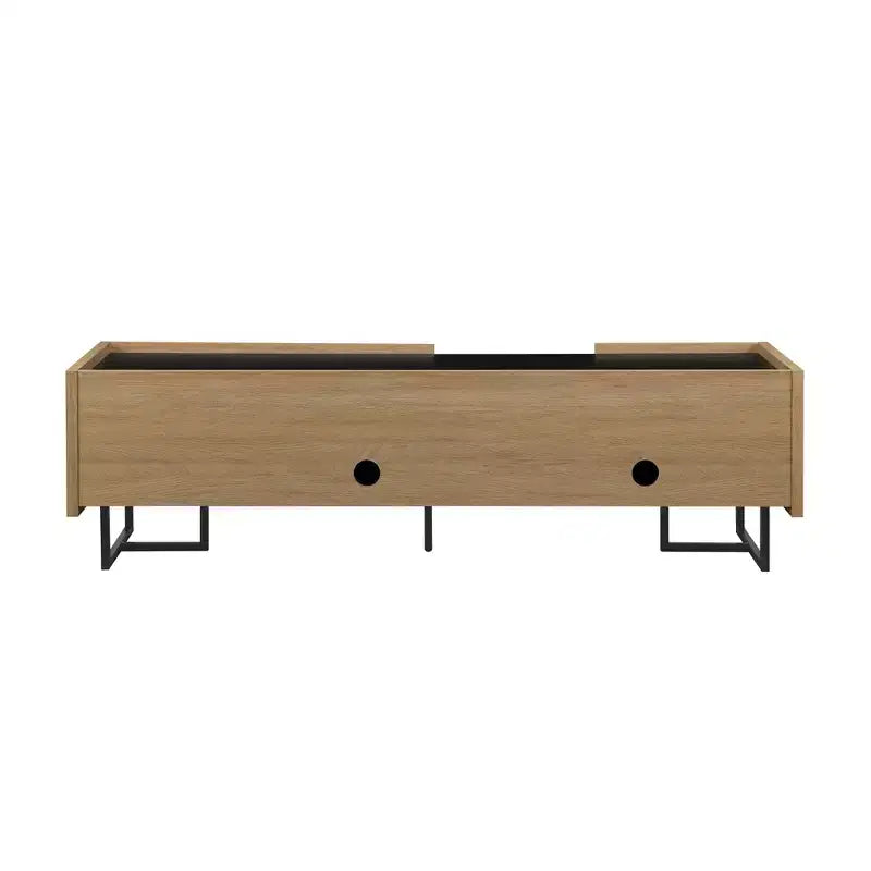 Mobile porta TV in rovere e finto marmo, contemporaneo, adatto a TV fino a 65"