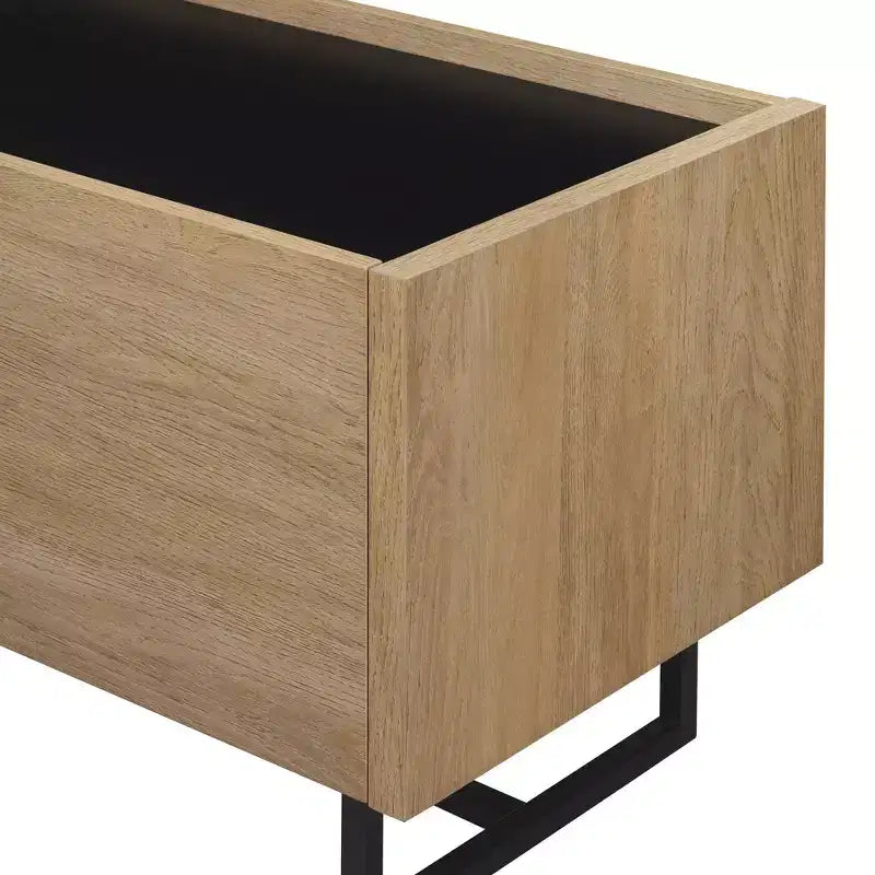 Mobile porta TV in rovere e finto marmo, contemporaneo, adatto a TV fino a 65"