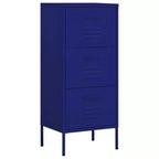 vidaXL Storage Cabinet Navy Blue Steel Medium Adjustable Feet - Navy Blue