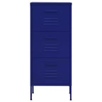 Cassettiera in acciaio a 3 cassetti blu navy