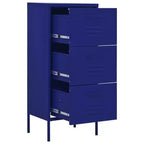 Cassettiera in acciaio a 3 cassetti blu navy
