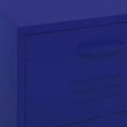 Cassettiera in acciaio a 3 cassetti blu navy