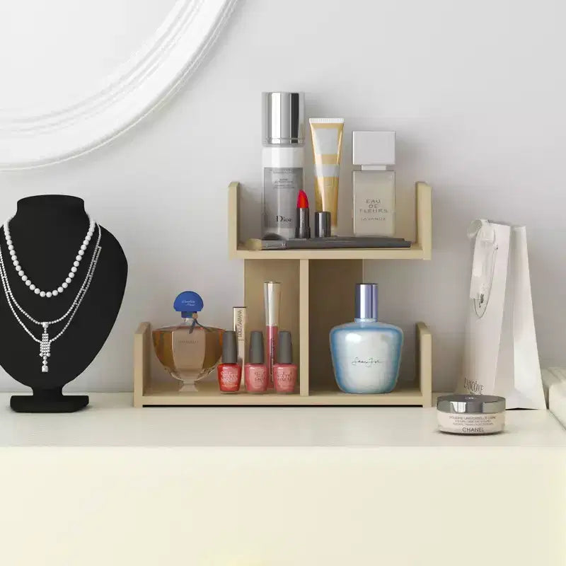 Organizzatore da scrivania a 3 ripiani – Espresso/Rovere, Singolo