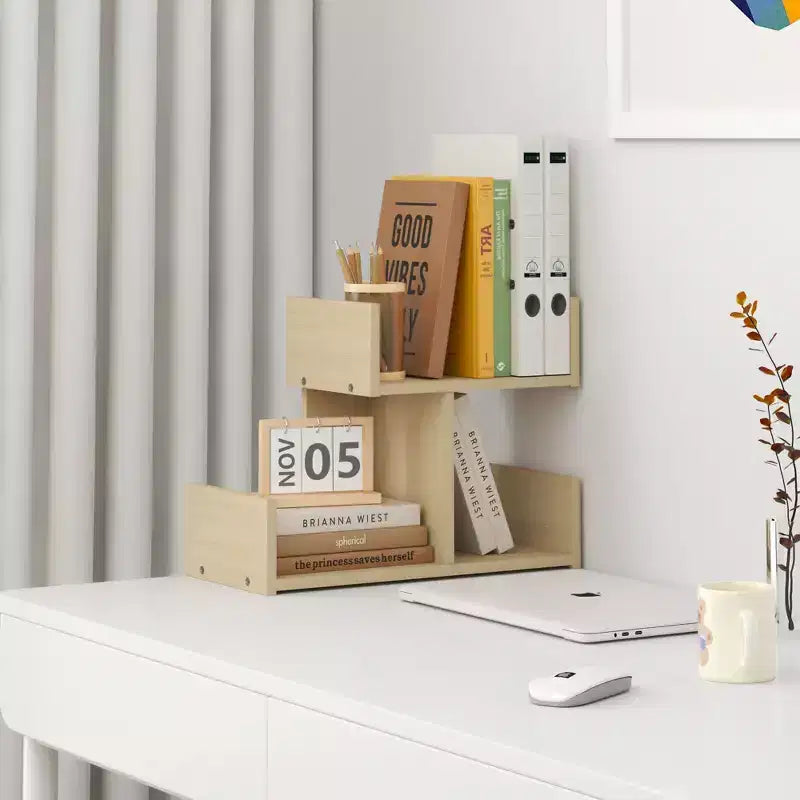 Organizzatore da scrivania a 3 ripiani – Espresso/Rovere, Singolo