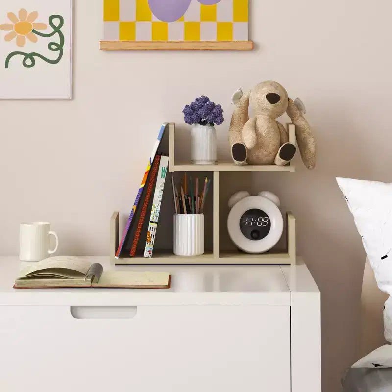 Organizzatore da scrivania a 3 ripiani – Espresso/Rovere, Singolo