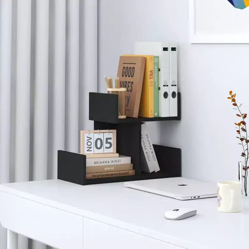 Organizzatore da scrivania a 3 ripiani – Espresso/Rovere, Singolo