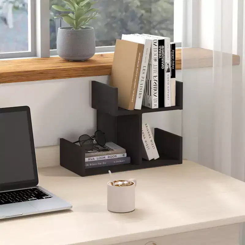 Organizzatore da scrivania a 3 ripiani – Espresso/Rovere, Singolo