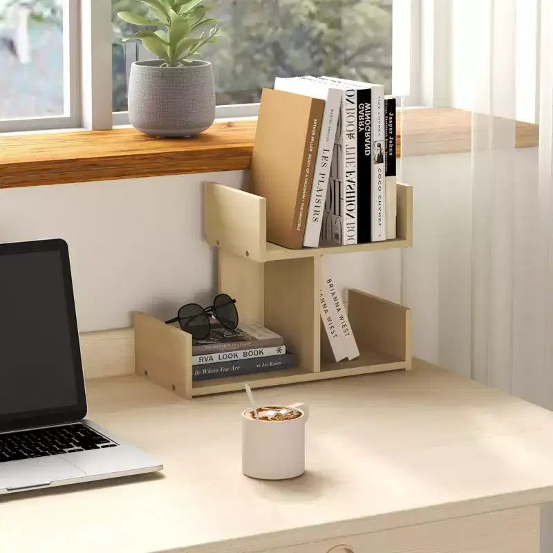 Organizzatore da scrivania a 3 ripiani – Espresso/Rovere, Singolo