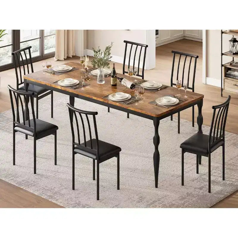 Tavolo da pranzo da 200 cm stile rustico, colore retrò/grigio lavato, base a croce, 6-8 posti