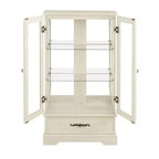 Vetrina retrò con luce, singola, colore Nero / Marrone / Bianco / Rovere chiaro / Arancione