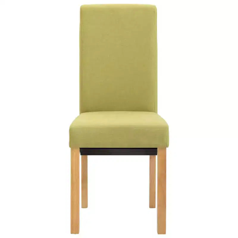 Sedia da pranzo in tessuto, schienale alto senza braccioli, set da 2 (Nero / Marrone / Grigio / Verde / Tortora)