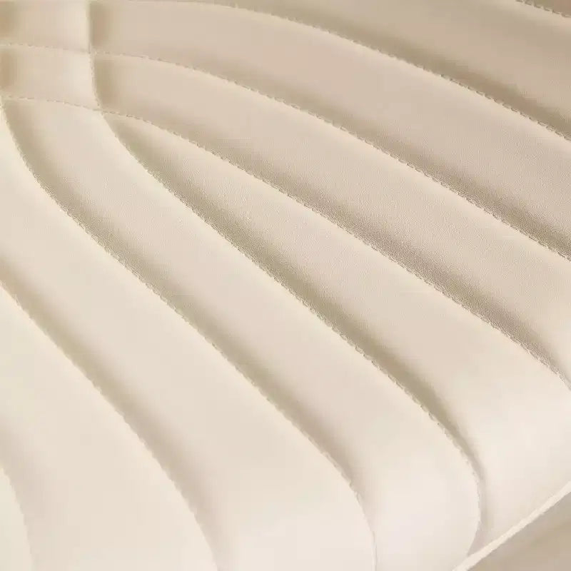 Sgabello da bar girevole beige/nero, altezza regolabile, pelle PU, 1 posto