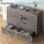 Letto a scomparsa matrimoniale/queen, grigio/bianco, con USB e 2 cassetti, per 2 persone