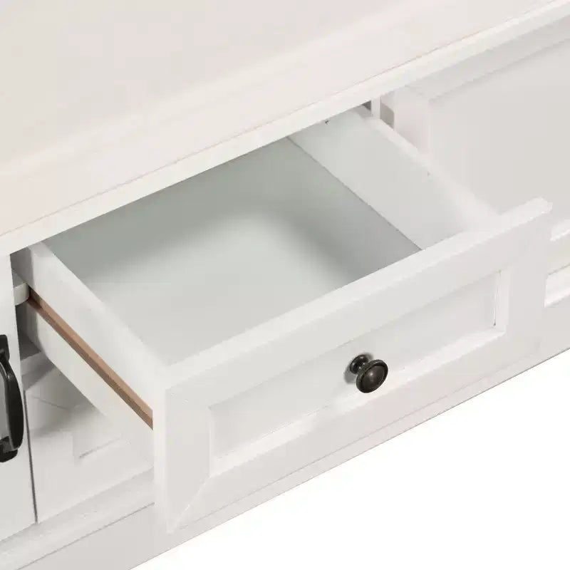 Mobiletto contenitore con 2 cassetti e 2 ante – Nero / Bianco / Espresso / Grigio sbiancato / Blu antico