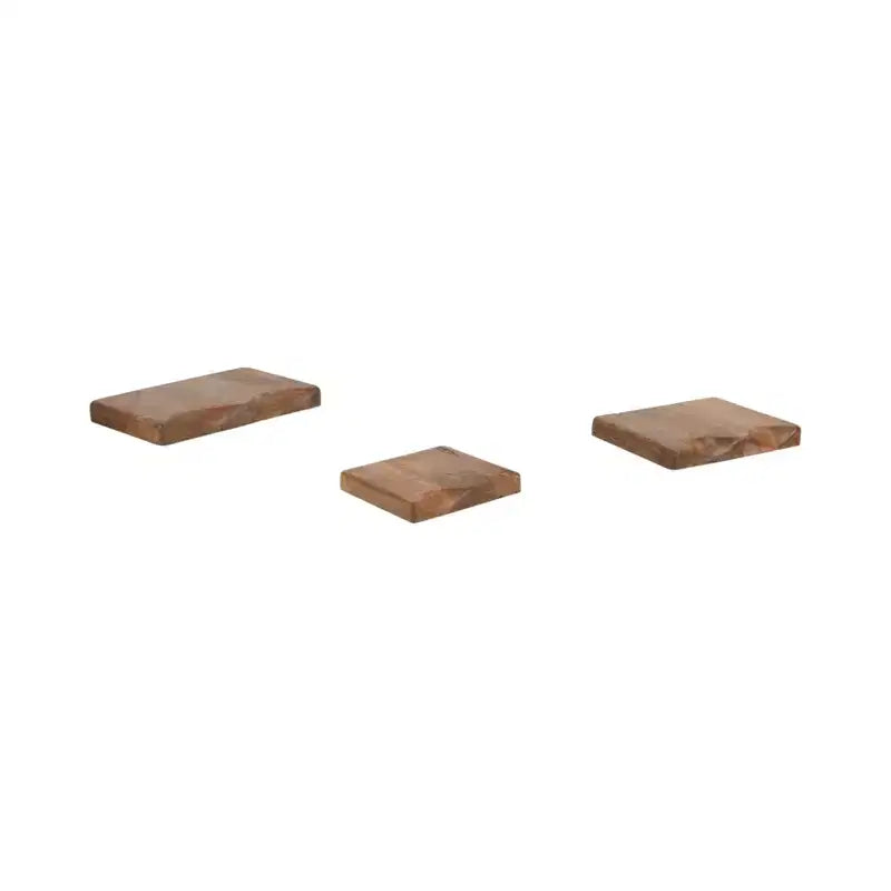 Mensole Fluttuanti da Parete in Legno di Mango Naturale, Set da 3