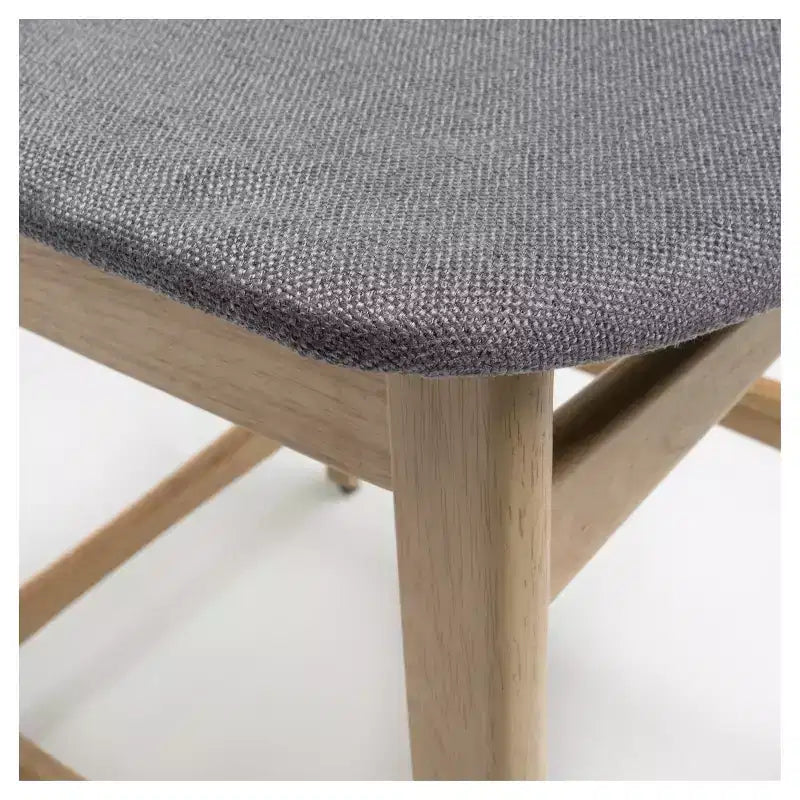 Verde Tè / Beige Chiaro / Grigio Scuro | Sgabello da bancone senza braccioli con schienale medio | Set da 2