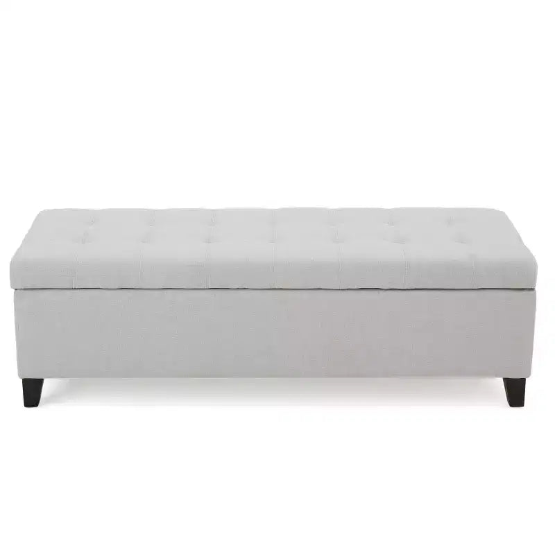 Panca Pouf Contenitore Trapuntata – Beige / Marrone / Blu Scuro / Grigio Chiaro / Verde Petrolio Scuro, 1 Posto