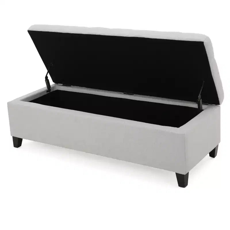 Panca Pouf Contenitore Trapuntata – Beige / Marrone / Blu Scuro / Grigio Chiaro / Verde Petrolio Scuro, 1 Posto