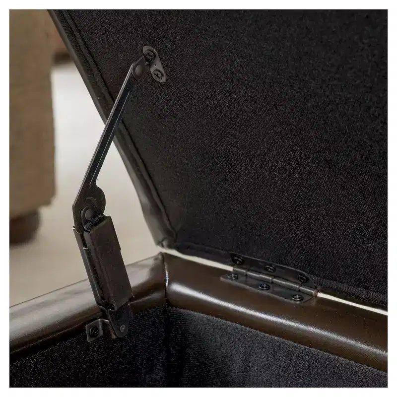 Panca Pouf Contenitore Trapuntata – Beige / Marrone / Blu Scuro / Grigio Chiaro / Verde Petrolio Scuro, 1 Posto