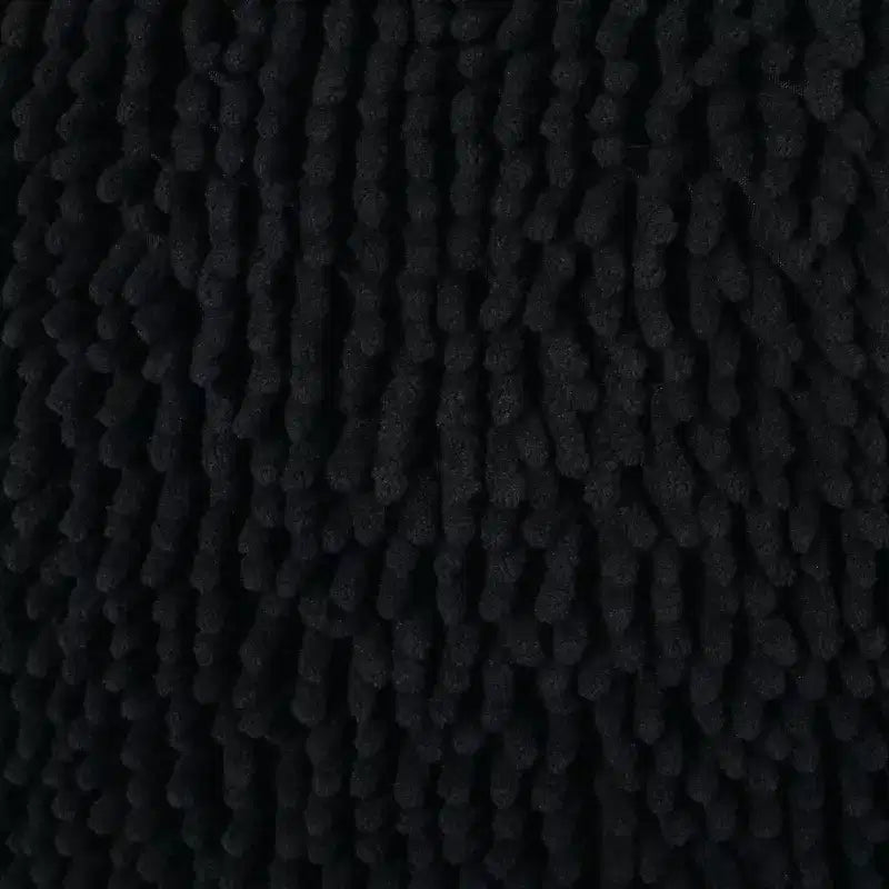 Pouf ottomano quadrato in ciniglia di microfibra – Lavanda / Carbone / Corallo / Giallo, 1 posto a sedere