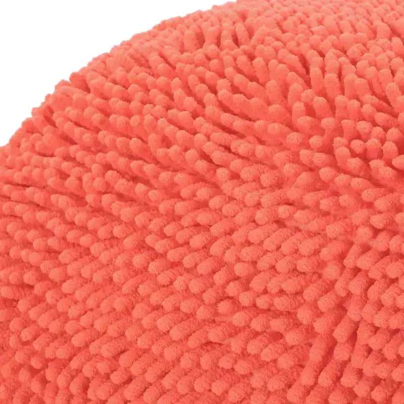 Pouf ottomano quadrato in ciniglia di microfibra – Lavanda / Carbone / Corallo / Giallo, 1 posto a sedere